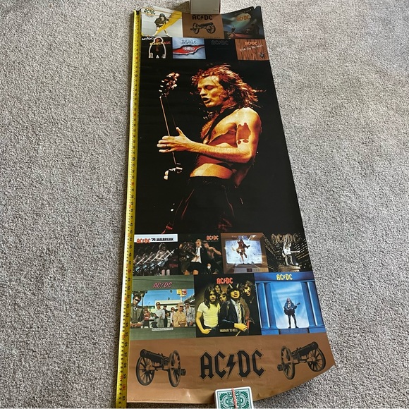 AC/DC retro 2004 door poster. 21”X62” - Picture 9 of 13